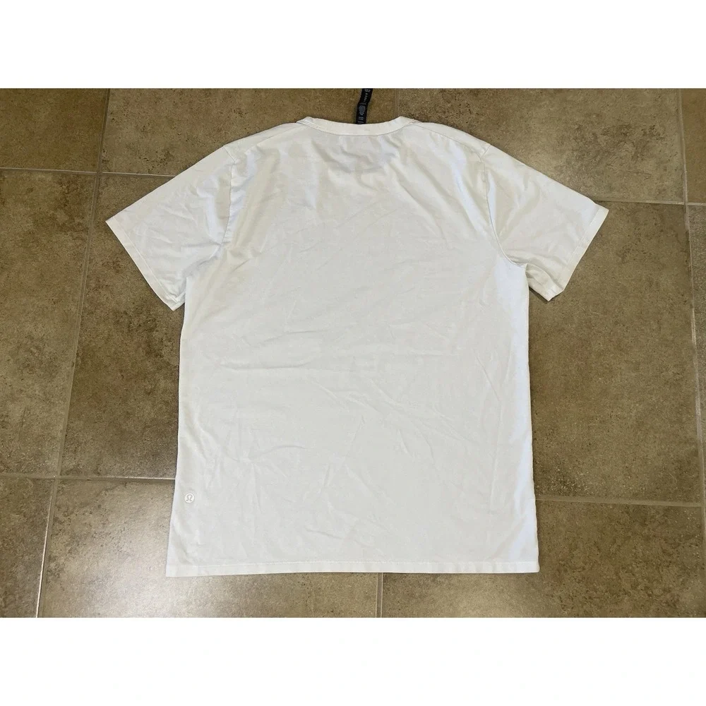 Lululemon Men's Size M USC Trojans Graphic T-Shirt Pima Cotton Blend White